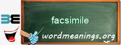 WordMeaning blackboard for facsimile